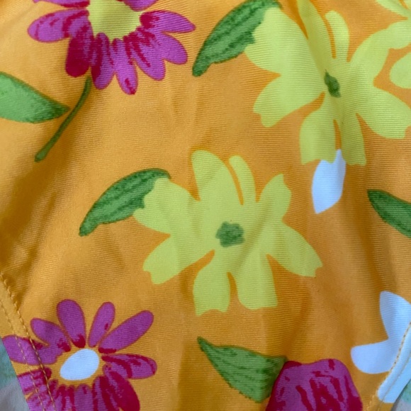 Hoopa orange floral print Bikini Women’s Size XL - Picture 6 of 10